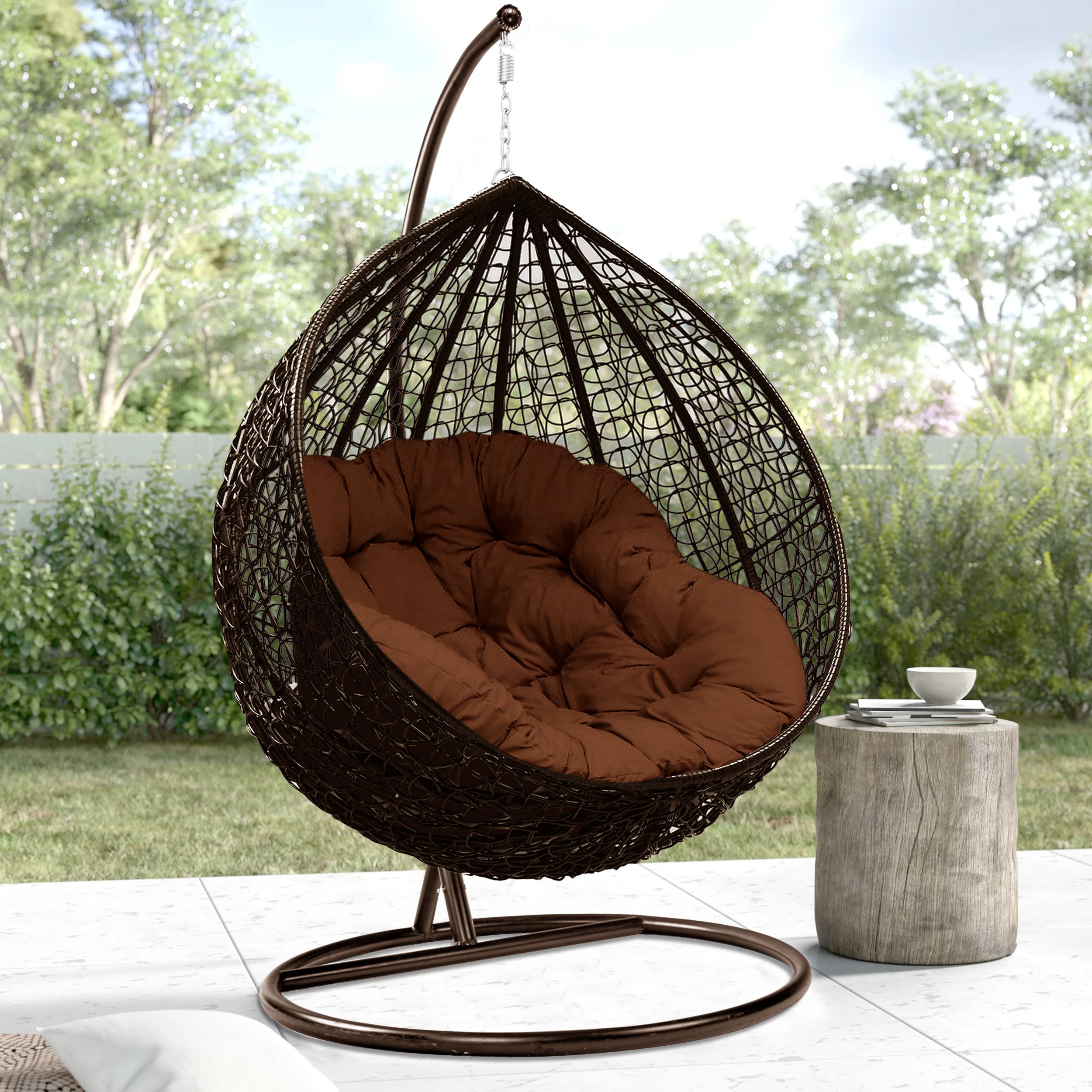 egg swing chair with stand